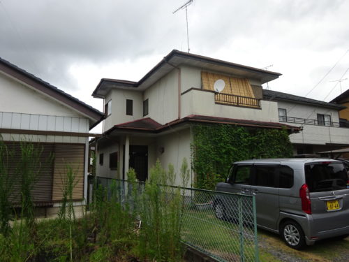 栃木県真岡市　S様邸　外壁及びコロニアル屋根塗装工事